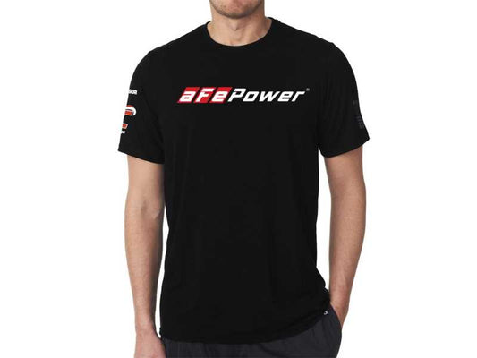 aFe POWER "Motorsport" Short Sleeve T-Shirt Black 2XL