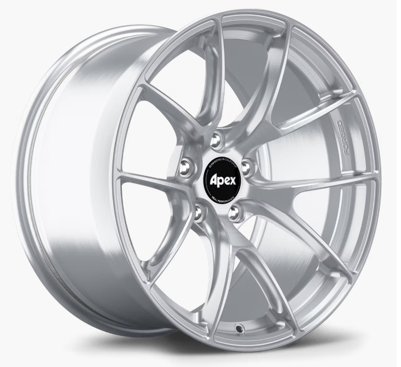 Apex VS-5RS 18x12.5" ET52 Wheels - 5x120.65mm / 70.3mm - Brushed Clear